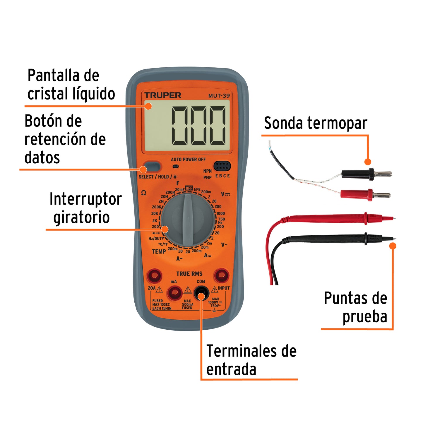 DIGITAL MULTIMETER "TRUPER"