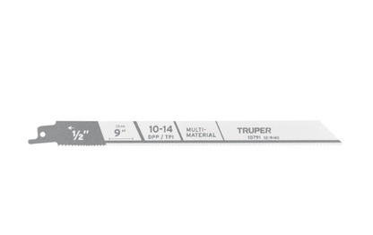 Blister pack with 2 6" 10-14 TPP reciprocating saw blades "TRUPER"