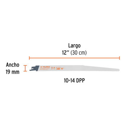 Recipro Blade 1-14 TPI 12" TRUPER