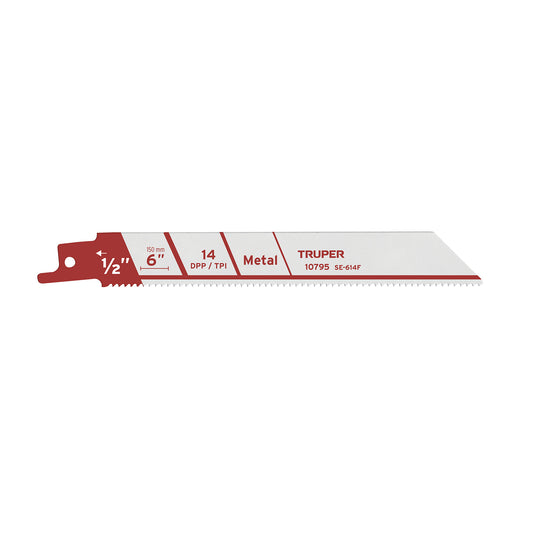 Blister Pack With Reciprocating Saw Blades For Metal 2 6" 14 TPP TRUPER