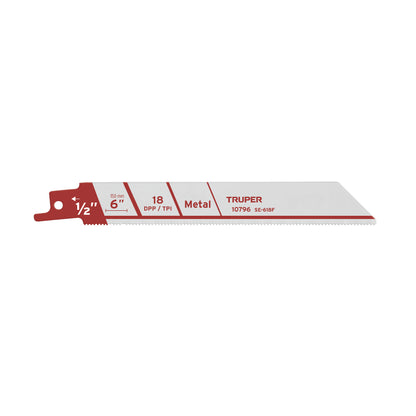 Blister Pack With Reciprocating Saw Blades For Metal 2 6" 18 TPP TRUPER