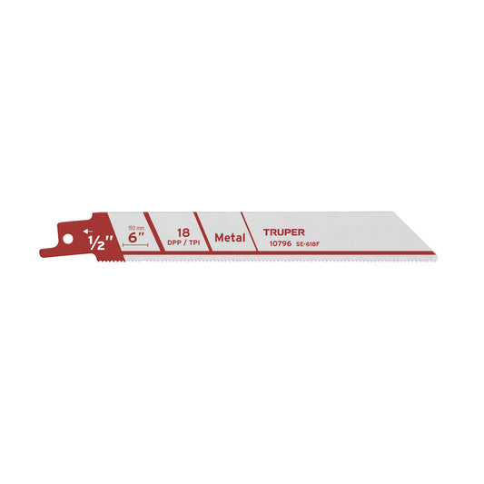 Blister Pack With Reciprocating Saw Blades For Metal 2 6" 18 TPP TRUPER
