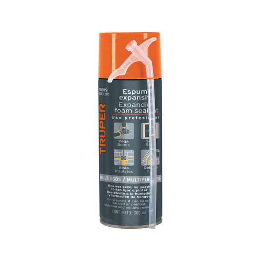 Expanding Polyurethane Foam, 300 ml, TRUPER