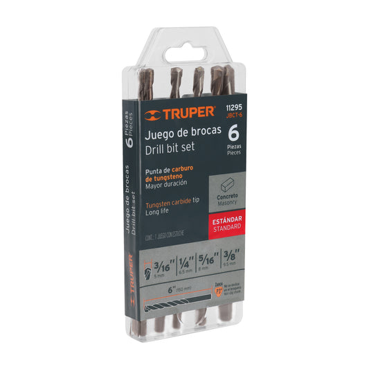 Concrete Drill Bit Set 6-Piece TRUPER
