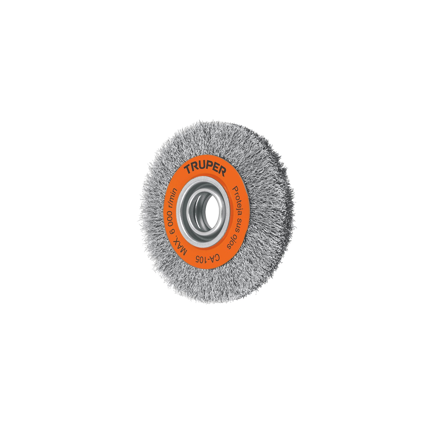 Crimped Wire Brush For Grinder, 6" x 13/16" TRUPER
