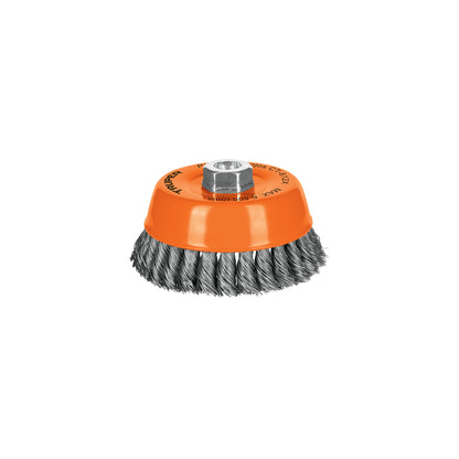 Cup 5" Heavy Braided Wire, 5/8"-11 Shaft, TRUPER