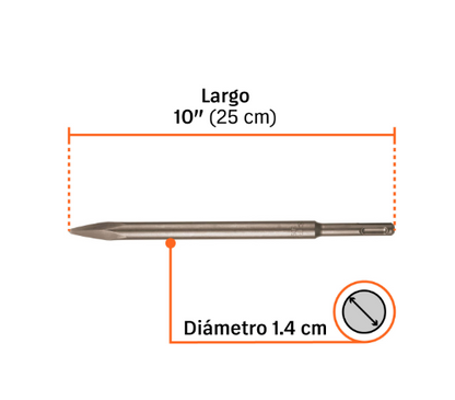 10" SDS Plus Pointed Chisel, TRUPER