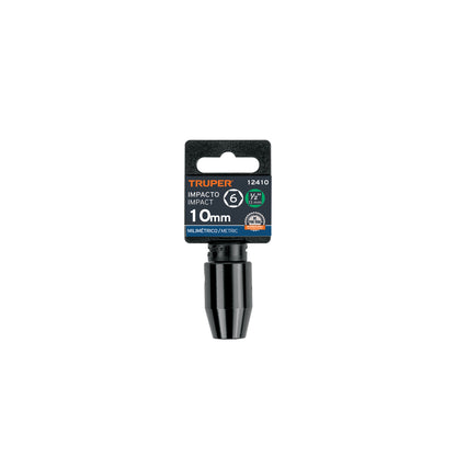 Impact Socket, 1/2" Drive 10 mm 6-Point  TRUPER
