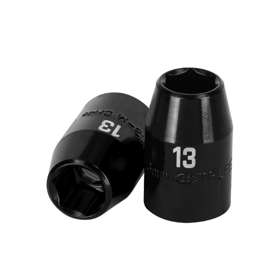 1/2" Square Drive Impact Socket, 6 Points, 13 mm, TRUPER