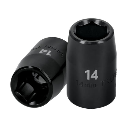 Impact Socket, 1/2" Drive 14 mm 6-Point TRUPER