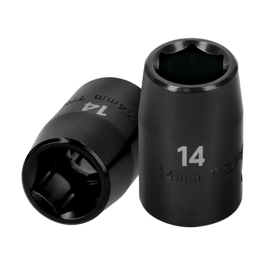 Impact Socket, 1/2" Drive 14 mm 6-Point TRUPER