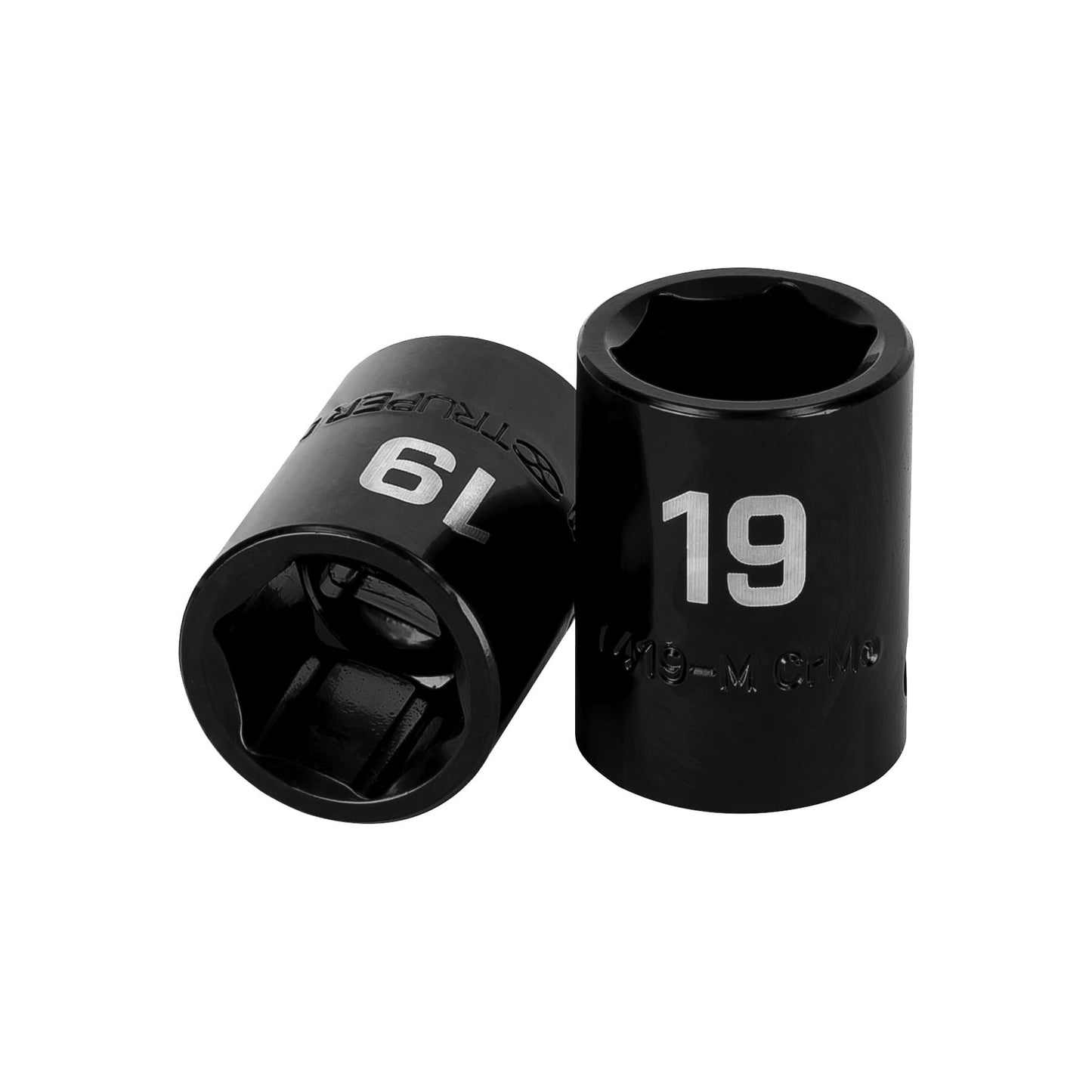 Impact Socket, 6 Points, 1/2" Square Drive 19 mm, TRUPER