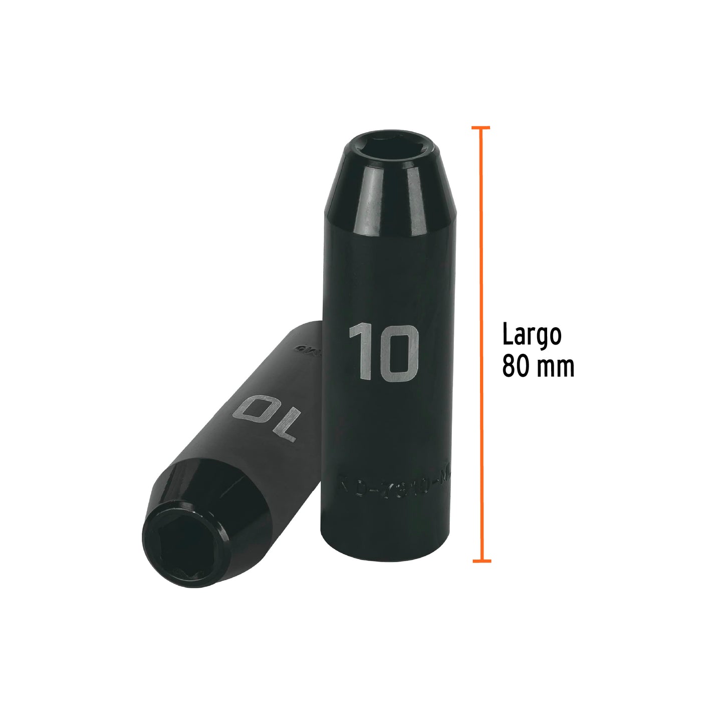 Impact Socket 1/2" Drive 6-Point, 10mm TRUPER