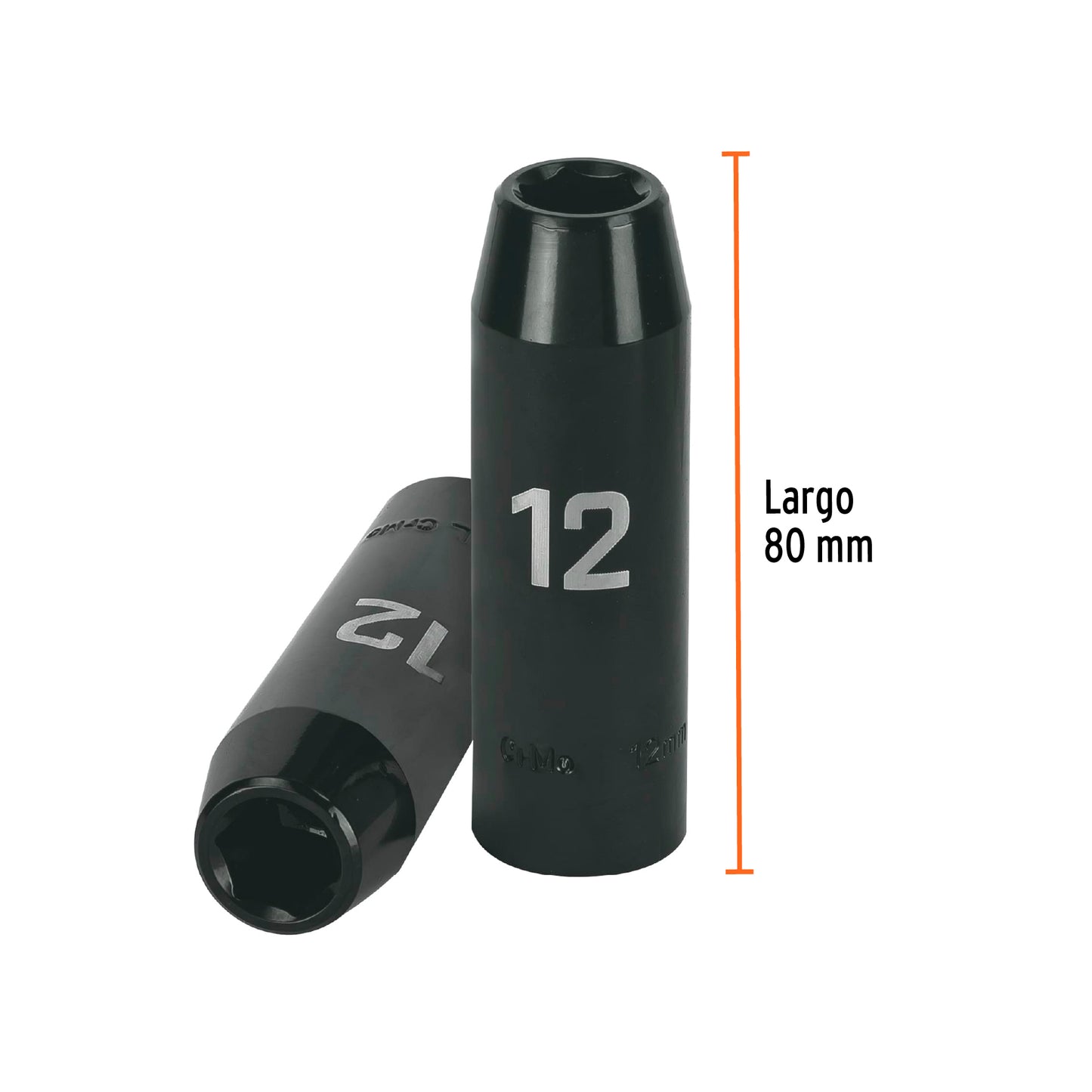 Impact Socket 1/2" Drive 6-Point, 12mm TRUPER