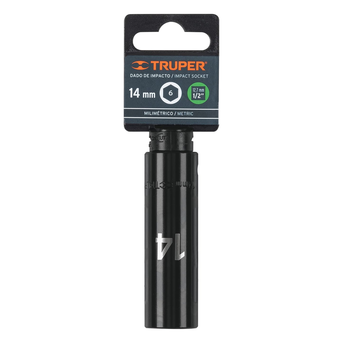 Impact Socket 1/2" Drive 6-Point, 14mm TRUPER