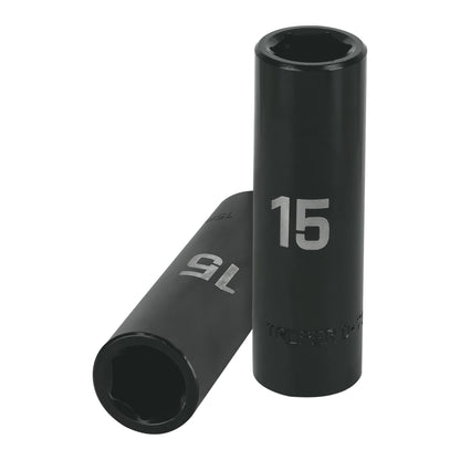 Impact Socket 1/2" Drive 6-Point, 15mm TRUPER