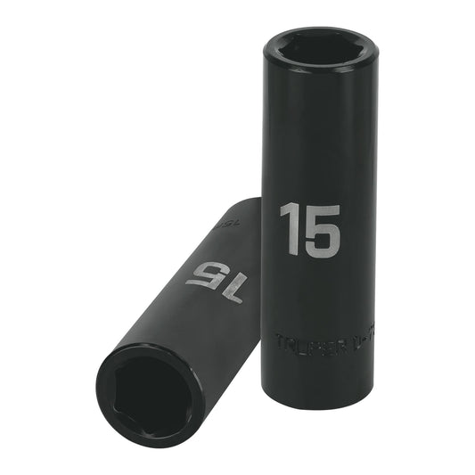 Impact Socket 1/2" Drive 6-Point, 15mm TRUPER