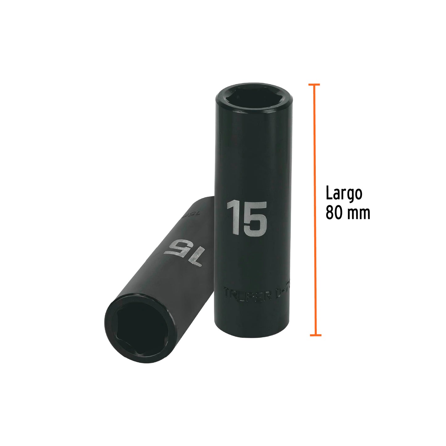 Impact Socket 1/2" Drive 6-Point, 15mm TRUPER