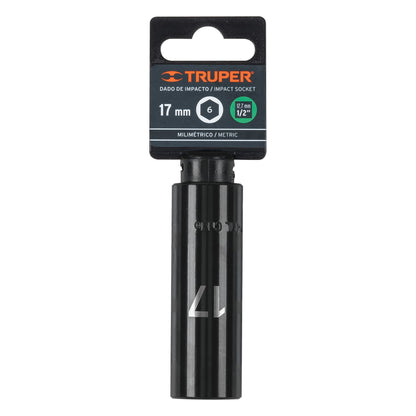 Impact Socket 1/2" Drive 6-Point, 17mm TRUPER