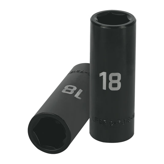 Impact Socket 1/2" Drive 6-Point, 18mm TRUPER