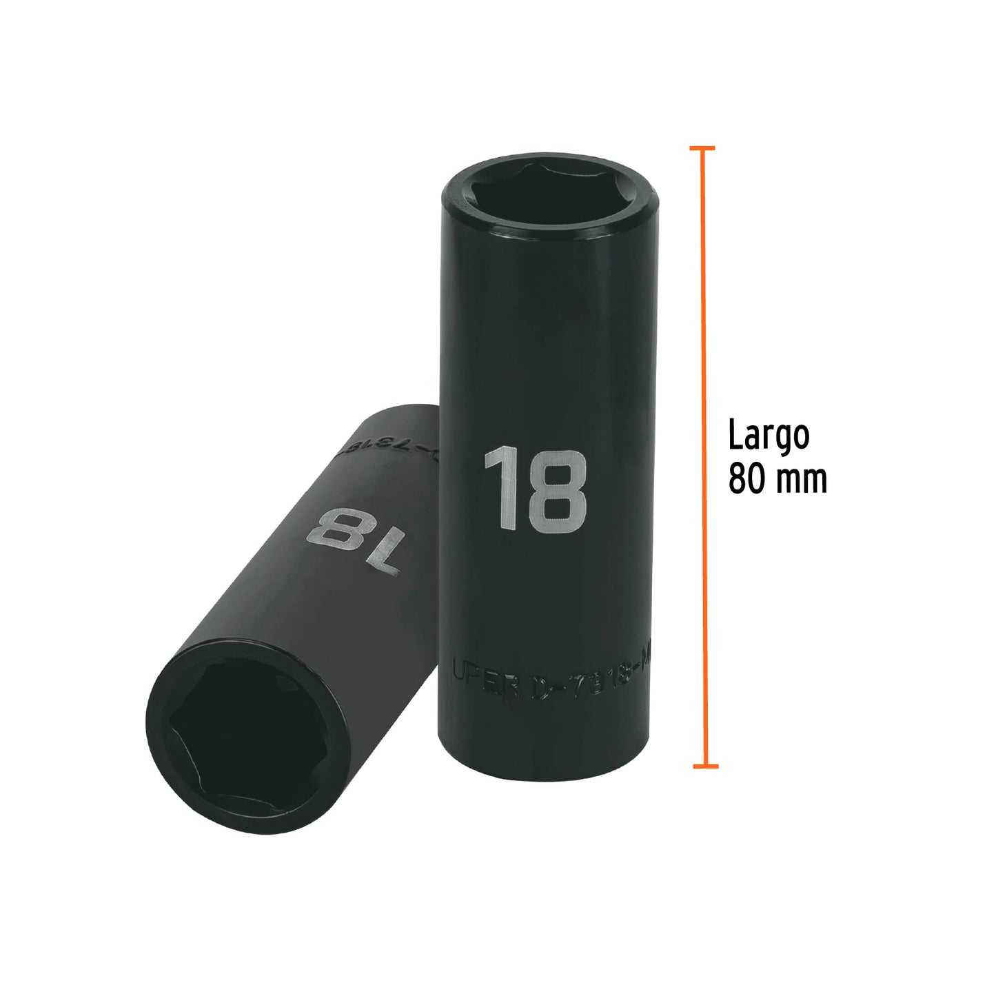 Impact Socket 1/2" Drive 6-Point, 18mm TRUPER