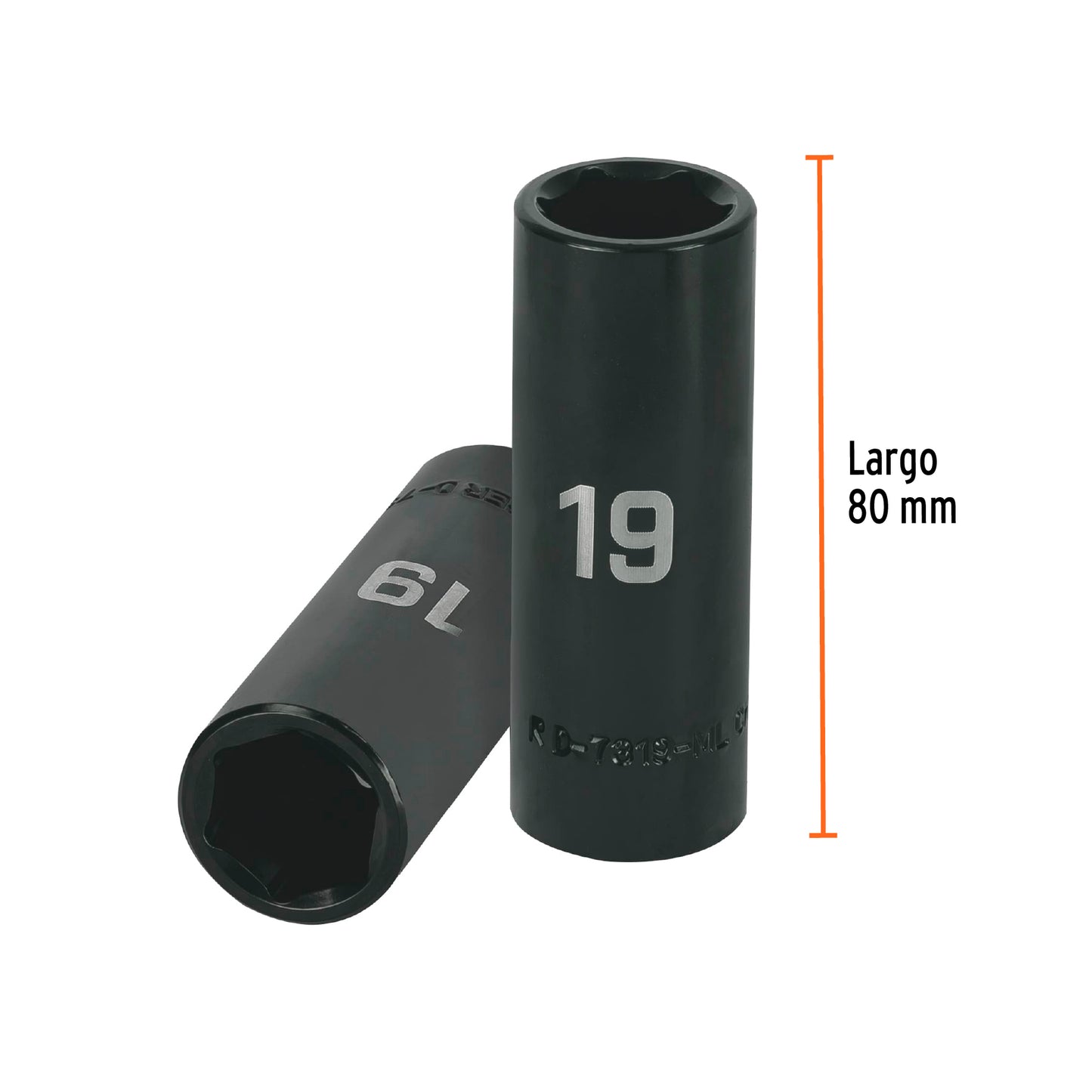 Impact Socket 1/2" Drive 6-Point, 19mm TRUPER