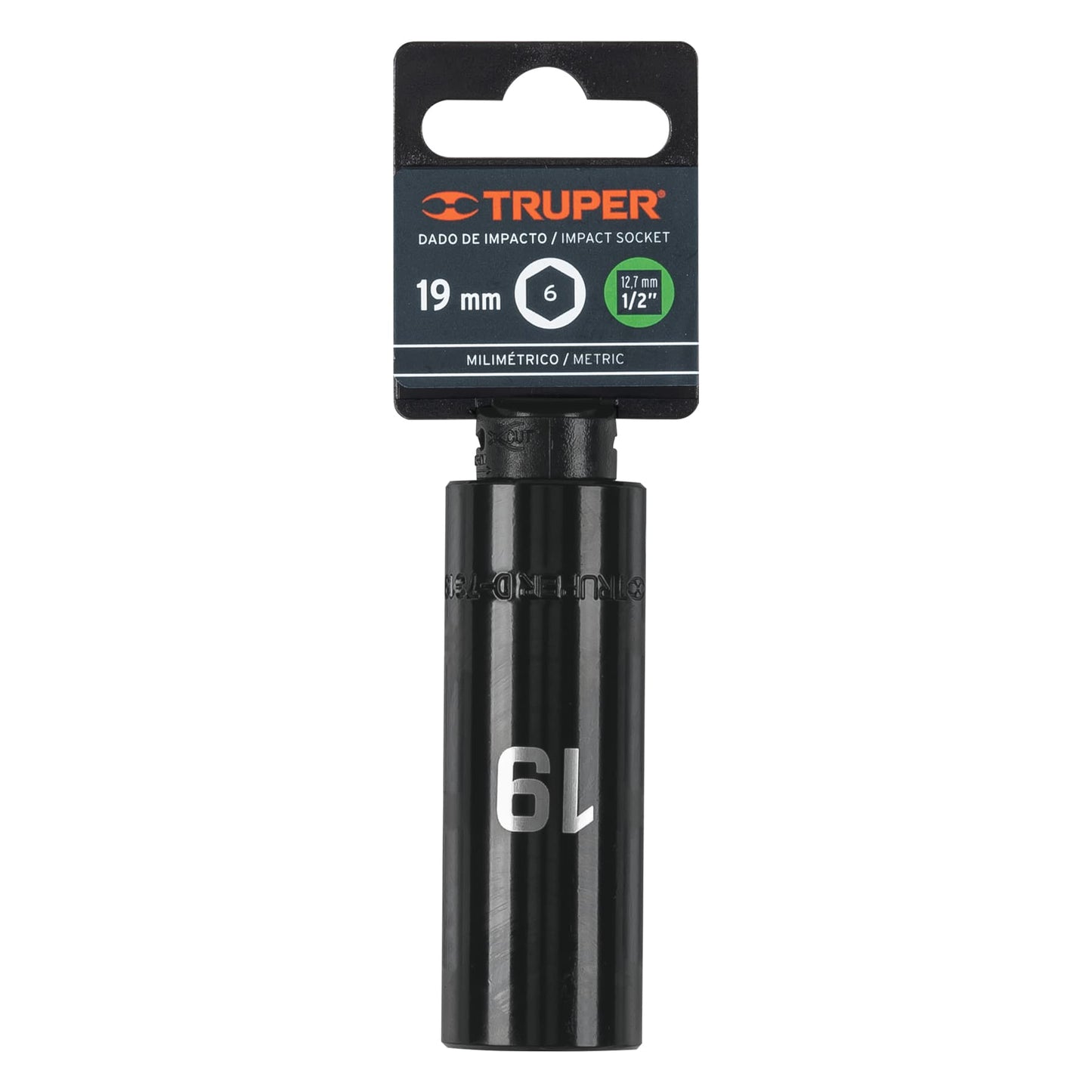 Impact Socket 1/2" Drive 6-Point, 19mm TRUPER