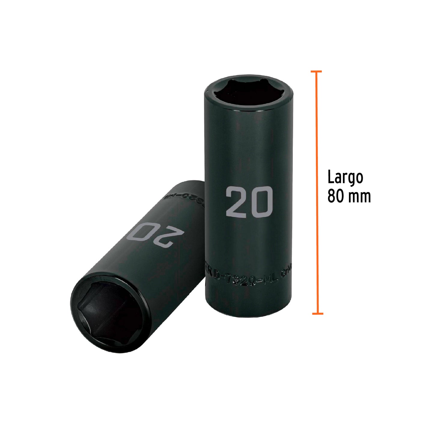 Impact Socket 1/2" Drive 6-Point, 20mm TRUPER