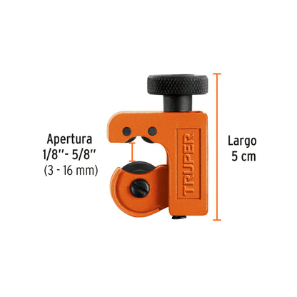 Mini Copper Pipe Cutter 1/8" to 5/8" Blade 18 mm