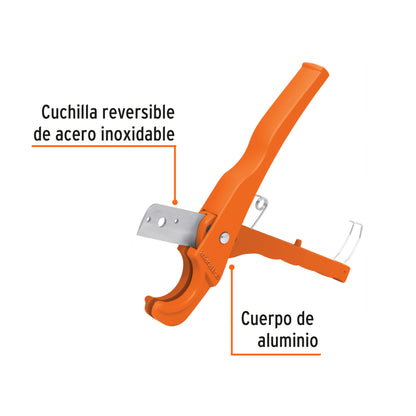 Plastic Pipe Cutter, 3/4" (19 mm) Cut, TRUPER