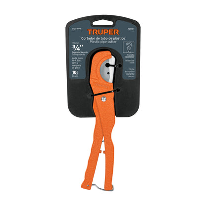 Plastic Pipe Cutter, 3/4" (19 mm) Cut, TRUPER
