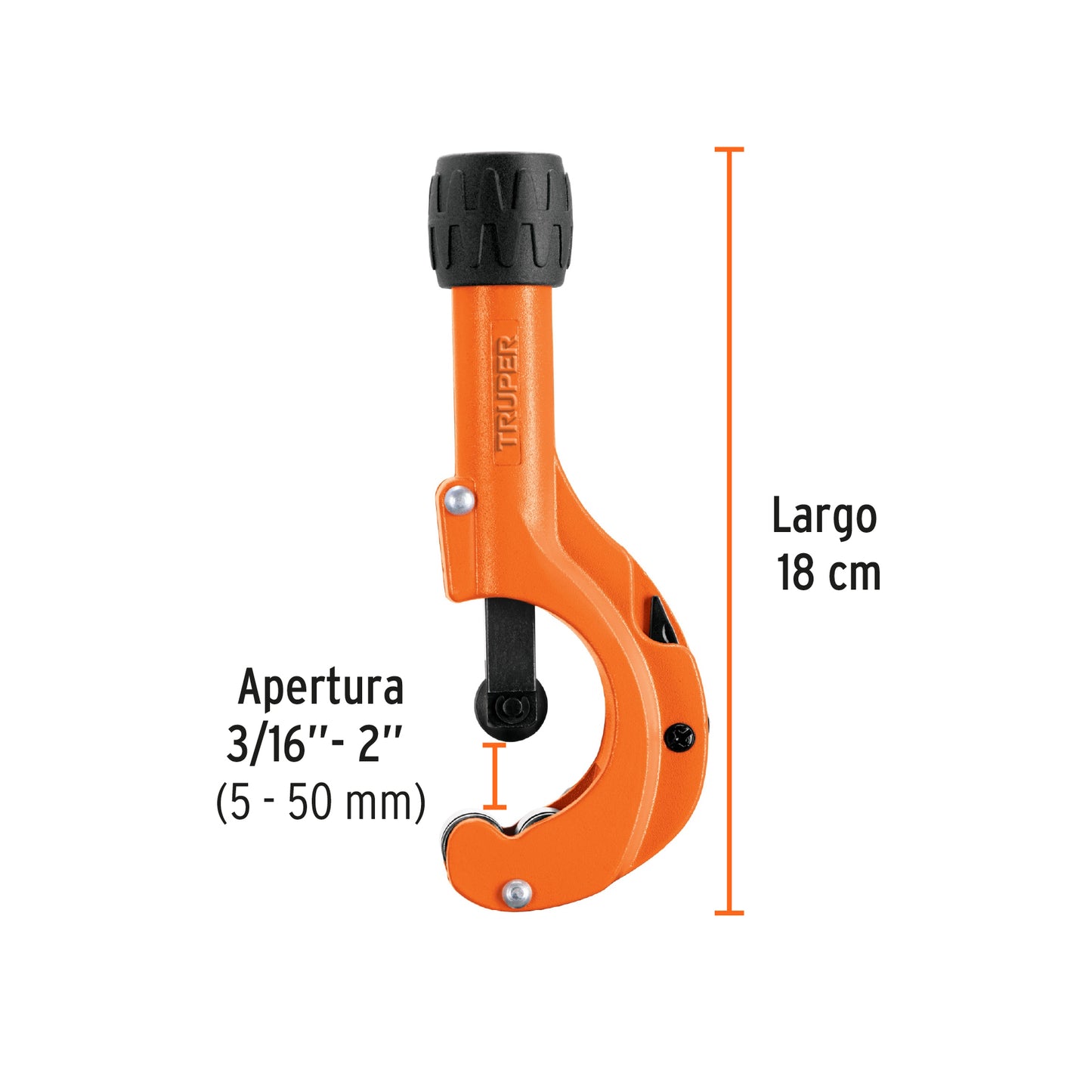 Pipe Cutter With 3/16" To 2" Copper  18mm Blade TRUPER