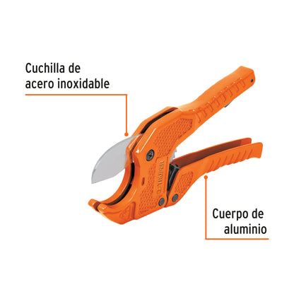 Plastic Pipe Cutter, Cuts 1-5/8" (41 mm), TRUPER