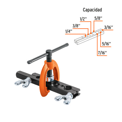Adjustable pipe countersink, 3/16" to 5/8", TRUPER
