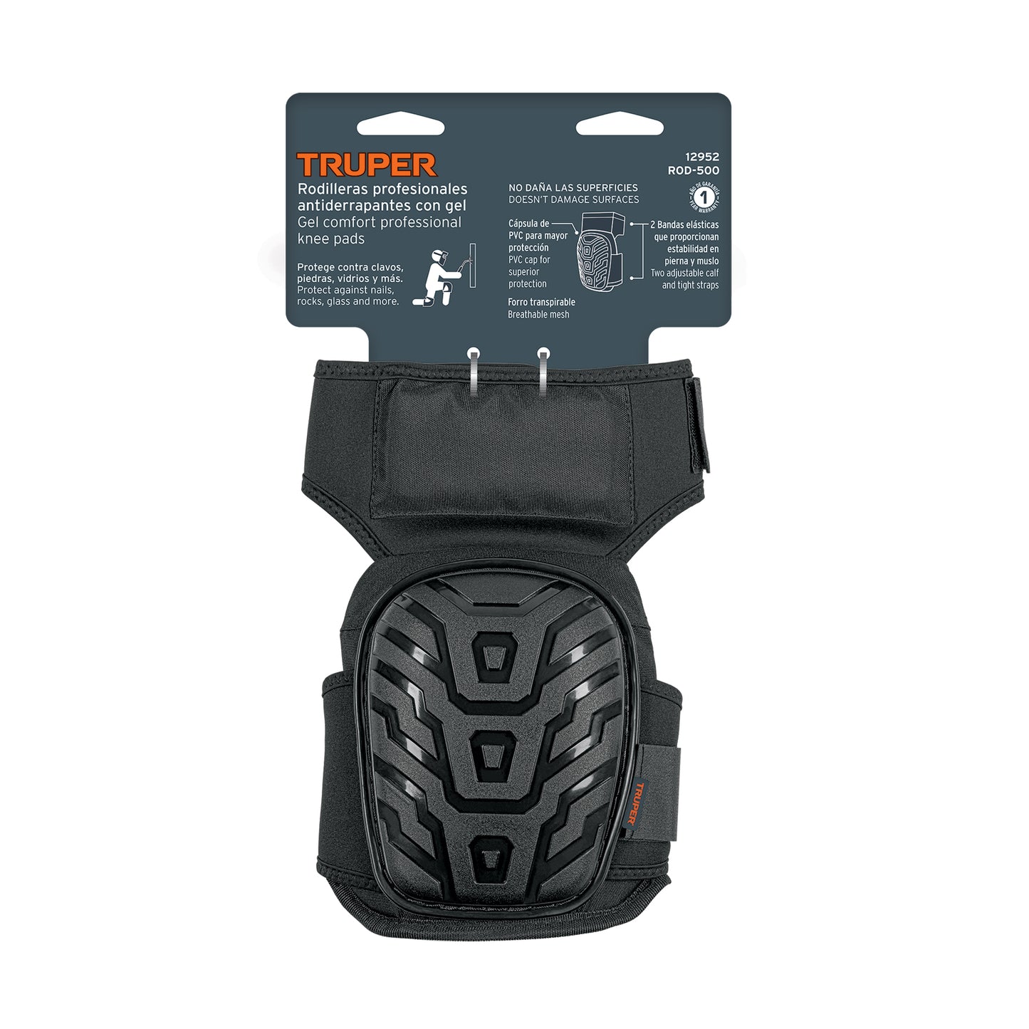 Gel and EVA Knee Pads With Non-Slip Strap, TRUPER