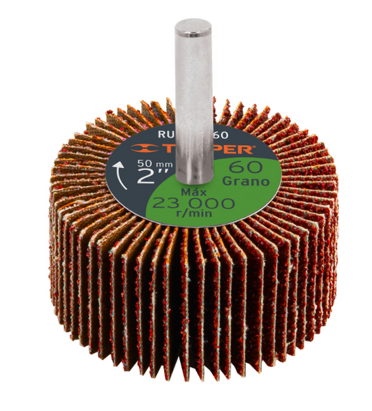2" flap wheel, 60 grit, TRUPER