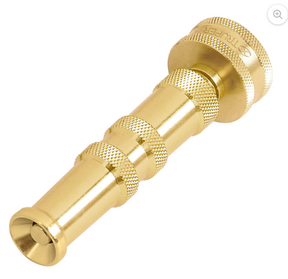 4" Machined Brass Hose Nozzle, TRUPER