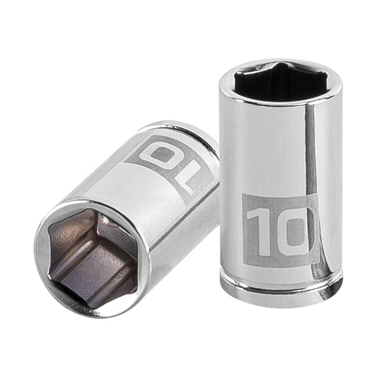 Socket, 6 Points, 1/4" Drive, 10mm TRUPER