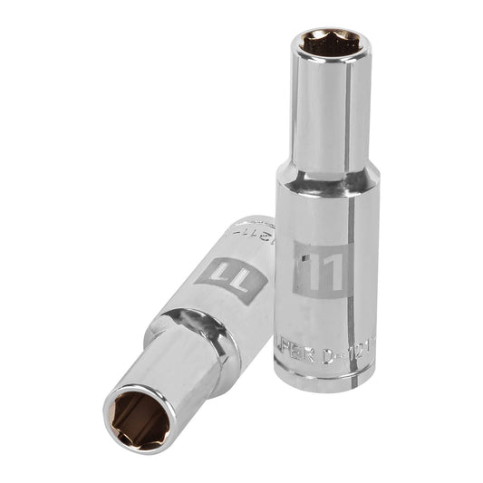 Deep Socket, 6 Points, 1/2" Drive, 11mm TRUPER