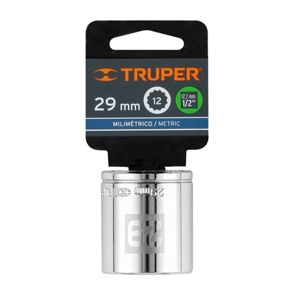 Socket, 12 Points, 1/2" Drive, 29mm TRUPER