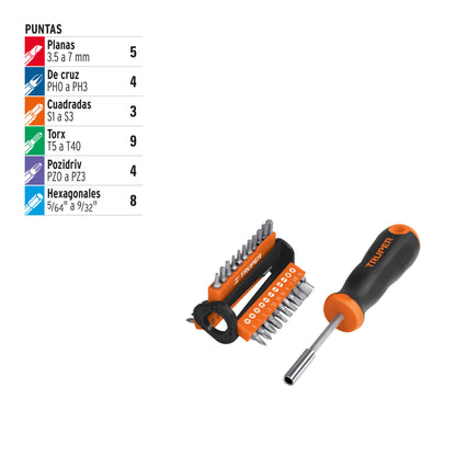 Multi-Bit Screwdriver With 33 Bits TRUPER