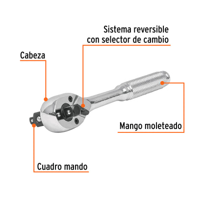 Ratchet Triple Square 1/4", 3/8" and 1/2" DR. TRUPER