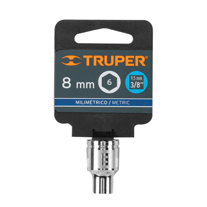 Socket, 6 Points, 3/8" Drive, 8mm TRUPER