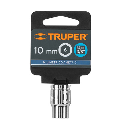 Socket, 6 Points, 3/8" Drive, 10mm TRUPER