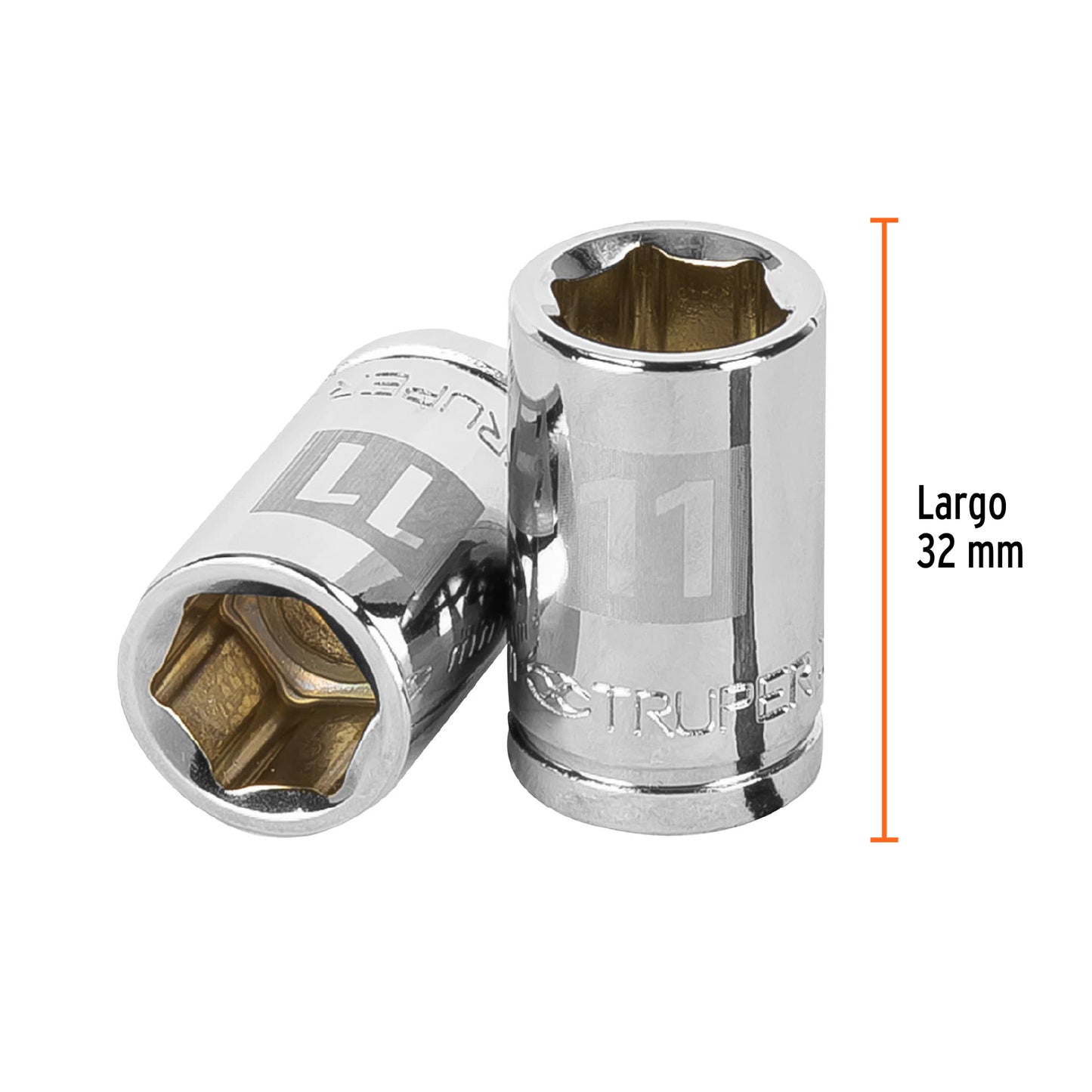 Socket, 6 Points, 3/8" Drive, 11mm TRUPER