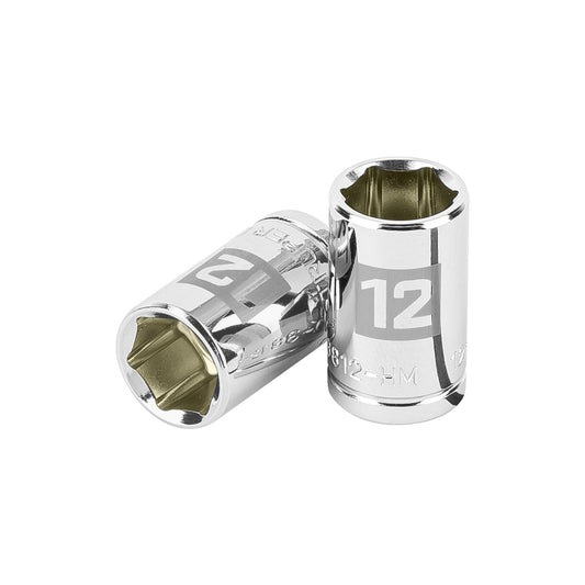 Socket, 6 Points, 3/8" Drive, 12mm TRUPER