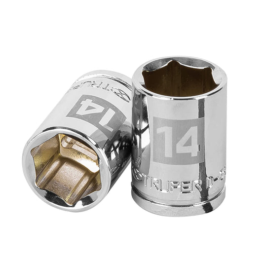 Socket, 6 Points, 3/8" Drive, 14mm TRUPER