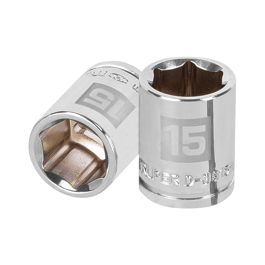 Socket, 6 Points, 3/8" Drive, 15mm TRUPER