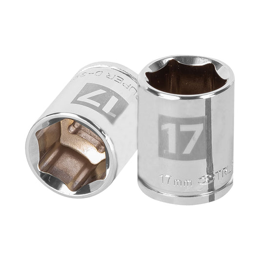 Socket, 6 Points, 3/8" Drive, 17mm TRUPER