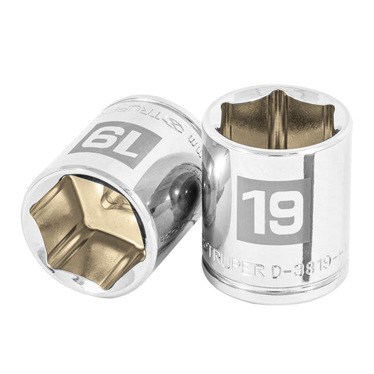 Socket, 6 Points, 3/8" Drive, 19mm TRUPER